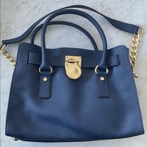 Michael Kors Navy Blue Bag, used twice